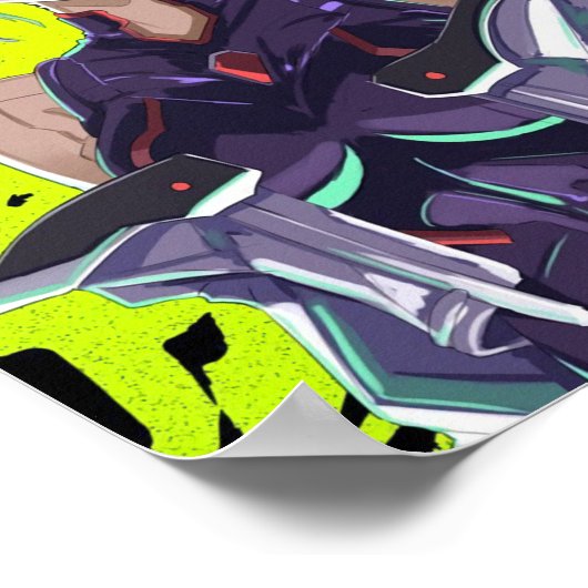 Lucy Cyberpunk Edgerunners Poster (Ecke)