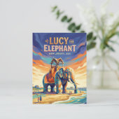 Lucy der Elefant USA Postkarte (Stehend Vorderseite)