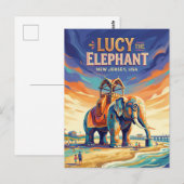 Lucy der Elefant USA Postkarte (Vorne/Hinten)