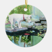 Lucy der Jack-Russell-Terrier Keramikornament (Vorne)