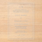 Lucy Dusty Blue Classic Acryleinladungen (Vorderseite)