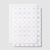 Lucy Dusty Blue Classic Pergament Einladungen (Versetzt (Einladung))