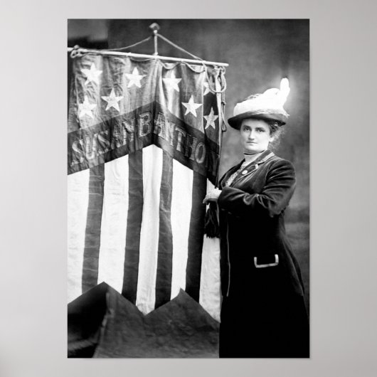 Lucy E. Anthony mit Susan B. Anthony Banner Poster (Vorne)