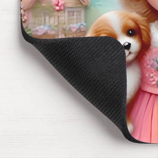 LUCY ~ Floral Geburtstag Gruß ~ Mousepad (Ecke)