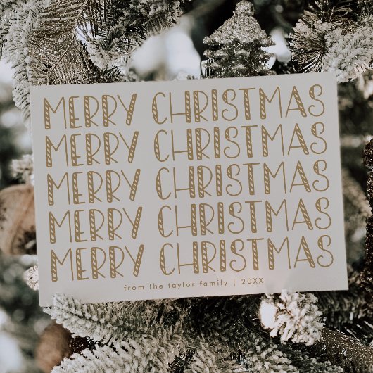 LUCY Gold Niedlich Fun Family Frohe Weihnachten