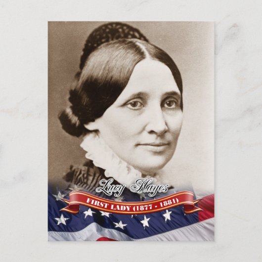 Lucy Hayes, First Lady der USA Postkarte (Vorderseite)