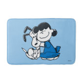 Lucy Hugging Snoopy Badematte (Vorderseite)