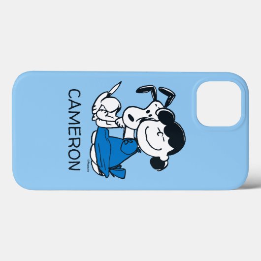 Lucy Hugging Snoopy Case-Mate iPhone Hülle (Rückseite (Horizontal))