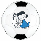 Lucy Hugging Snoopy Fußball (Vorderseite)