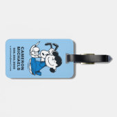 Lucy Hugging Snoopy Gepäckanhänger (Rückseite horizontal)