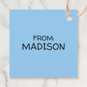 Lucy Hugging Snoopy Geschenkanhänger (Rückseite)