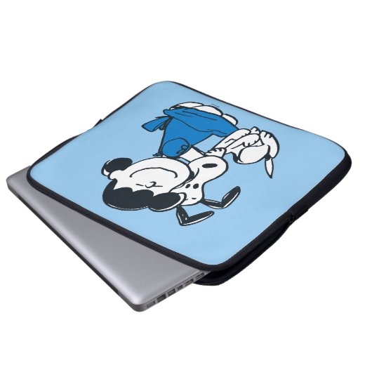 Lucy Hugging Snoopy Laptopschutzhülle (Vorne Knopf)