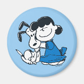 Lucy Hugging Snoopy Magnet (Vorne)