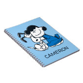 Lucy Hugging Snoopy Notizblock (Rechte Seite)