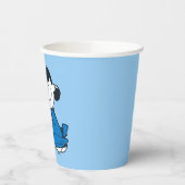 Lucy Hugging Snoopy Pappbecher (Links)