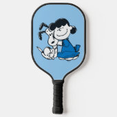 Lucy Hugging Snoopy Pickleball Schläger (Rückseite)