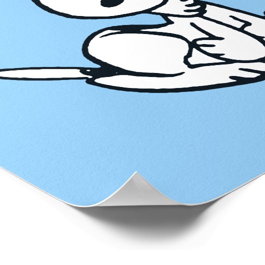 Lucy Hugging Snoopy Poster (Ecke)