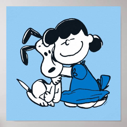Lucy Hugging Snoopy Poster (Vorne)