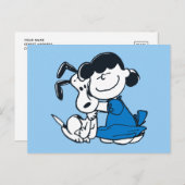 Lucy Hugging Snoopy Postkarte (Vorne/Hinten)