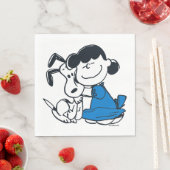Lucy Hugging Snoopy Serviette (Beispiel)