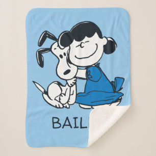 Lucy Hugging Snoopy Sherpadecke