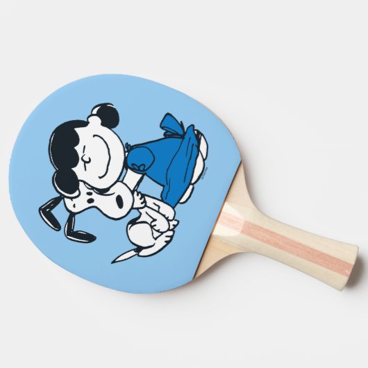 Lucy Hugging Snoopy Tischtennis Schläger (Seitenansicht)