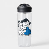 Lucy Hugging Snoopy Trinkflasche (Vorderseite)