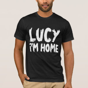 LUCY I BIN ZUHAUSE, VINTAGE T - SHIRT FÜR MÄNNER