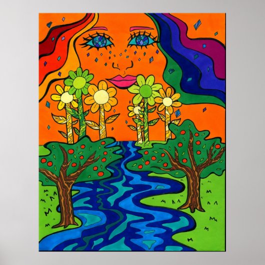 Lucy im Himmel mit Diamanten Poster (Vorne)