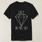 Lucy im Himmel mit Diamanten weiß T-Shirt (Design vorne)