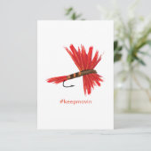 Lucy Keepmovin Flat Card Karte (Stehend Vorderseite)