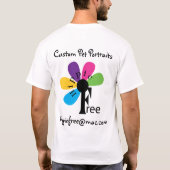 Lucy, Kunst durch hippiefree@mac.com T-Shirt (Rückseite)