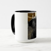 Lucy "ließ uns Ball spielen!" Tasse (Vorderseite Links)