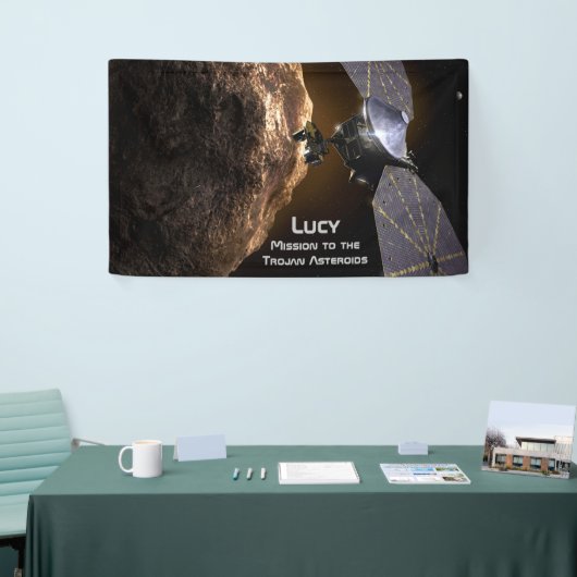 Lucy Mission to Study Trojan Asteroids Banner (Messeveranstaltung)