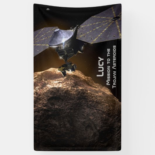 Lucy Mission to Study Trojan Asteroids Banner (Vertikal)