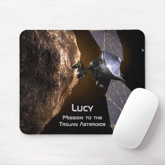 Lucy Mission to Study Trojan Asteroids Mousepad (Mit Mouse)