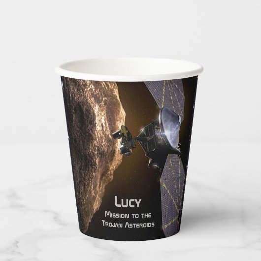 Lucy Mission to Study Trojan Asteroids Pappbecher (Vorderseite)