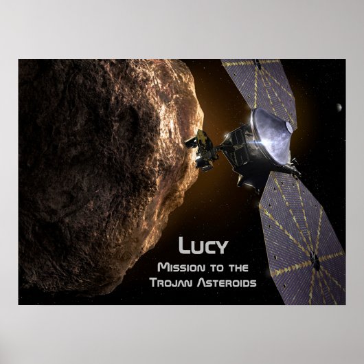 Lucy Mission to Study Trojan Asteroids Poster (Vorne)