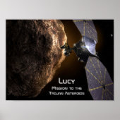 Lucy Mission to Study Trojan Asteroids Poster (Vorne)