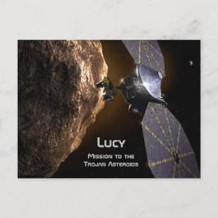 Lucy Mission to Study Trojan Asteroids Postkarte