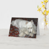 Lucy mit ihrem Baby Karte (Gelbe Blume)