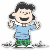 Lucy mit Waffen weit Aufkleber (Vorderseite)