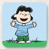 Lucy mit Waffen weit Getränkeuntersetzer (Vorderseite)