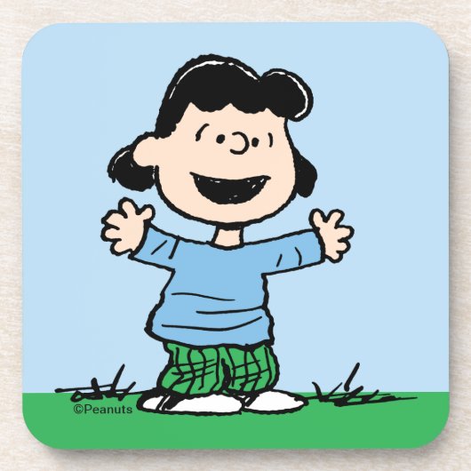 Lucy mit Waffen weit Getränkeuntersetzer (Vorderseite)