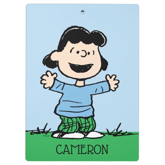 Lucy mit Waffen weit Klemmbrett (Rückseite)