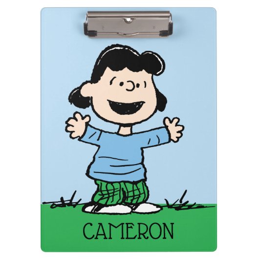 Lucy mit Waffen weit Klemmbrett (Vorderseite)