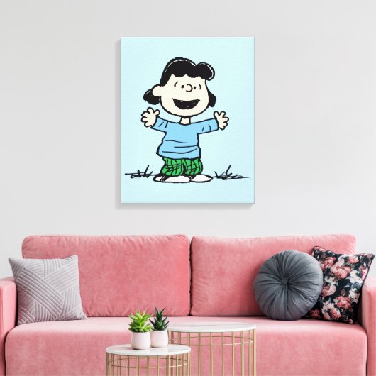 Lucy mit Waffen weit Leinwanddruck (Insitu (Wohnzimmer))