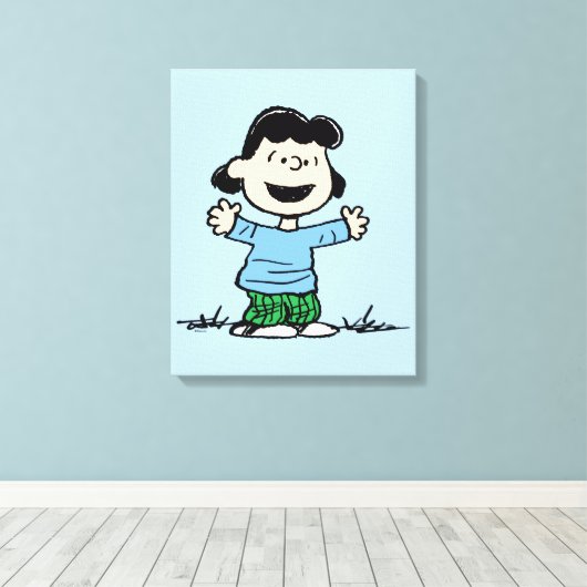 Lucy mit Waffen weit Leinwanddruck (Insitu (Holzboden))