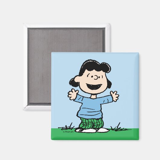 Lucy mit Waffen weit Magnet (Vorderseite/Rückseite)