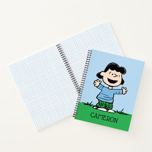 Lucy mit Waffen weit Notizblock (Innenseite)